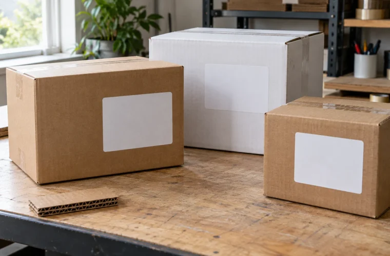 Etiquetas para caixas de papelão: material, adesivo e posição