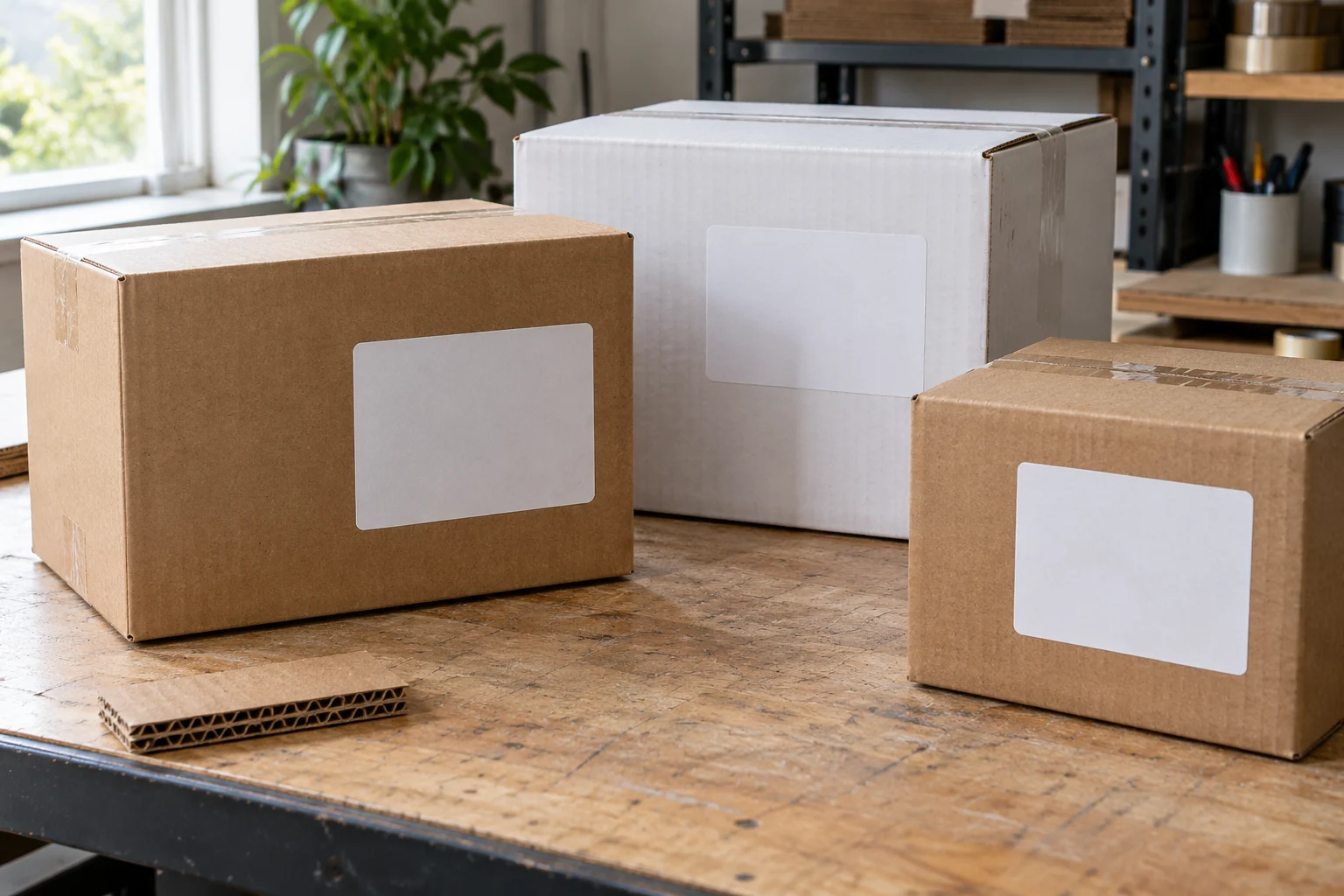 Etiquetas para caixas de papelão: material, adesivo e posição